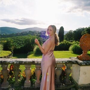 Show Me Your MuMu Pink Backless Dress